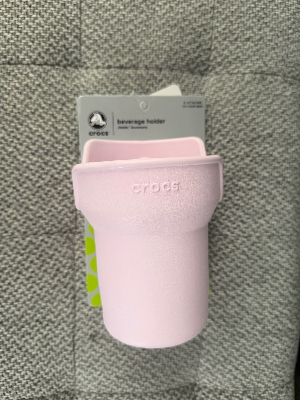 Crocs Pink Beverage Holder - Croc Bag Accessory - Pink Milk